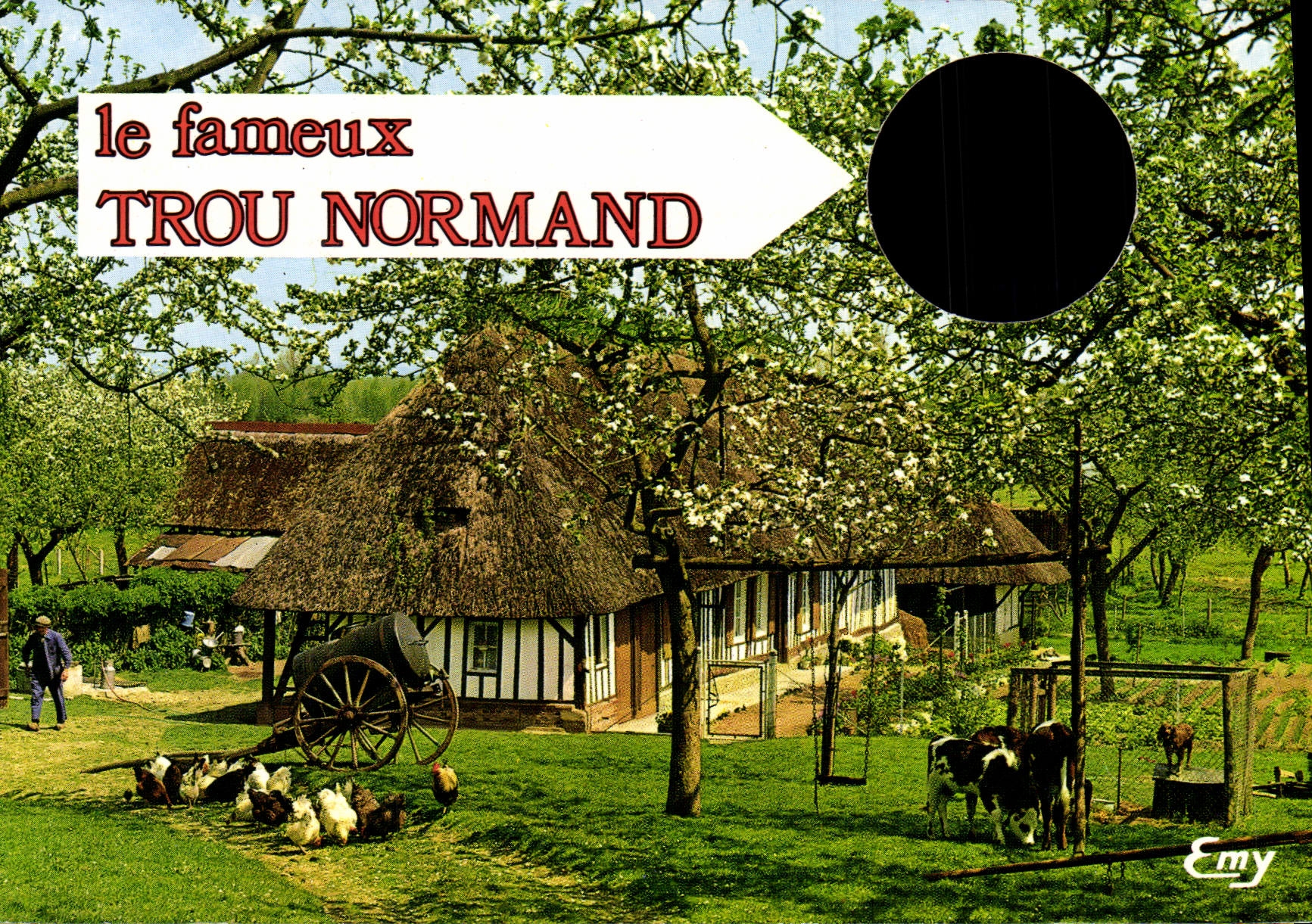 CPM Le Fameux Trou Normand Normandie Vache 