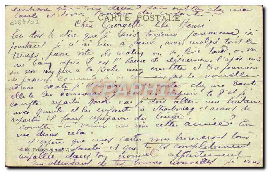 CPA La Normandie La Vie Chere Folklore — Verso