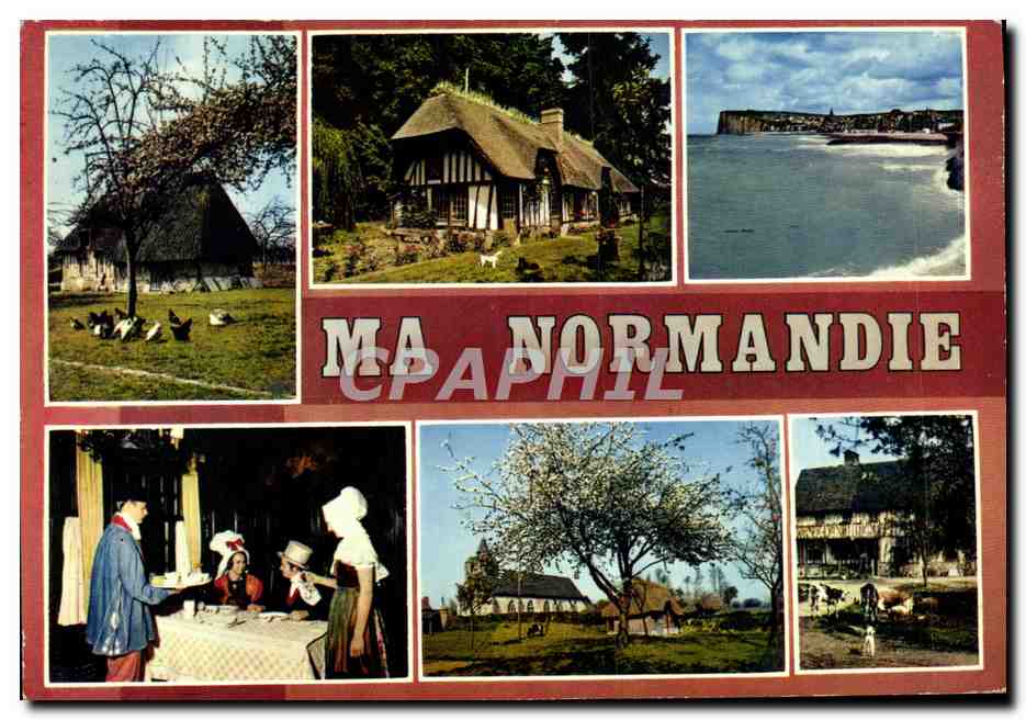 Ma Normandie — CPA PHIL, éditions Hachette - Recto
