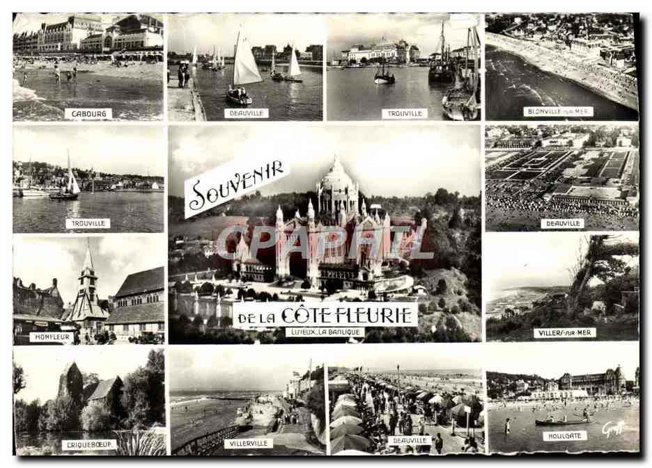 Côte Fleurie — Lieux de la Baïlique — Éditeur GREFF, S.A.R.L., Paris, n° 825