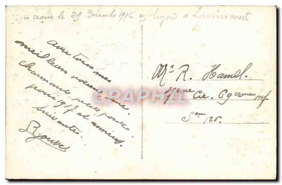 CPA Fantaisie Femme — Verso
