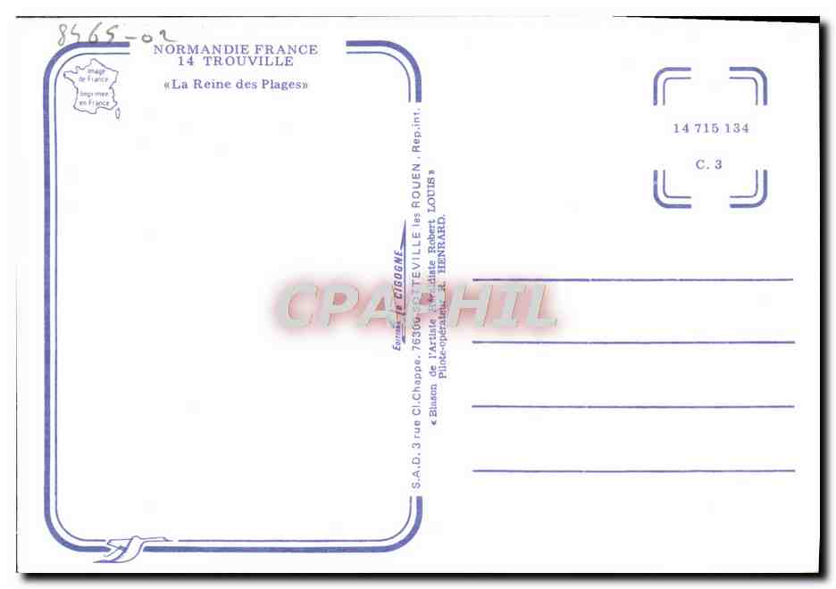 CPM Trouville  — Verso