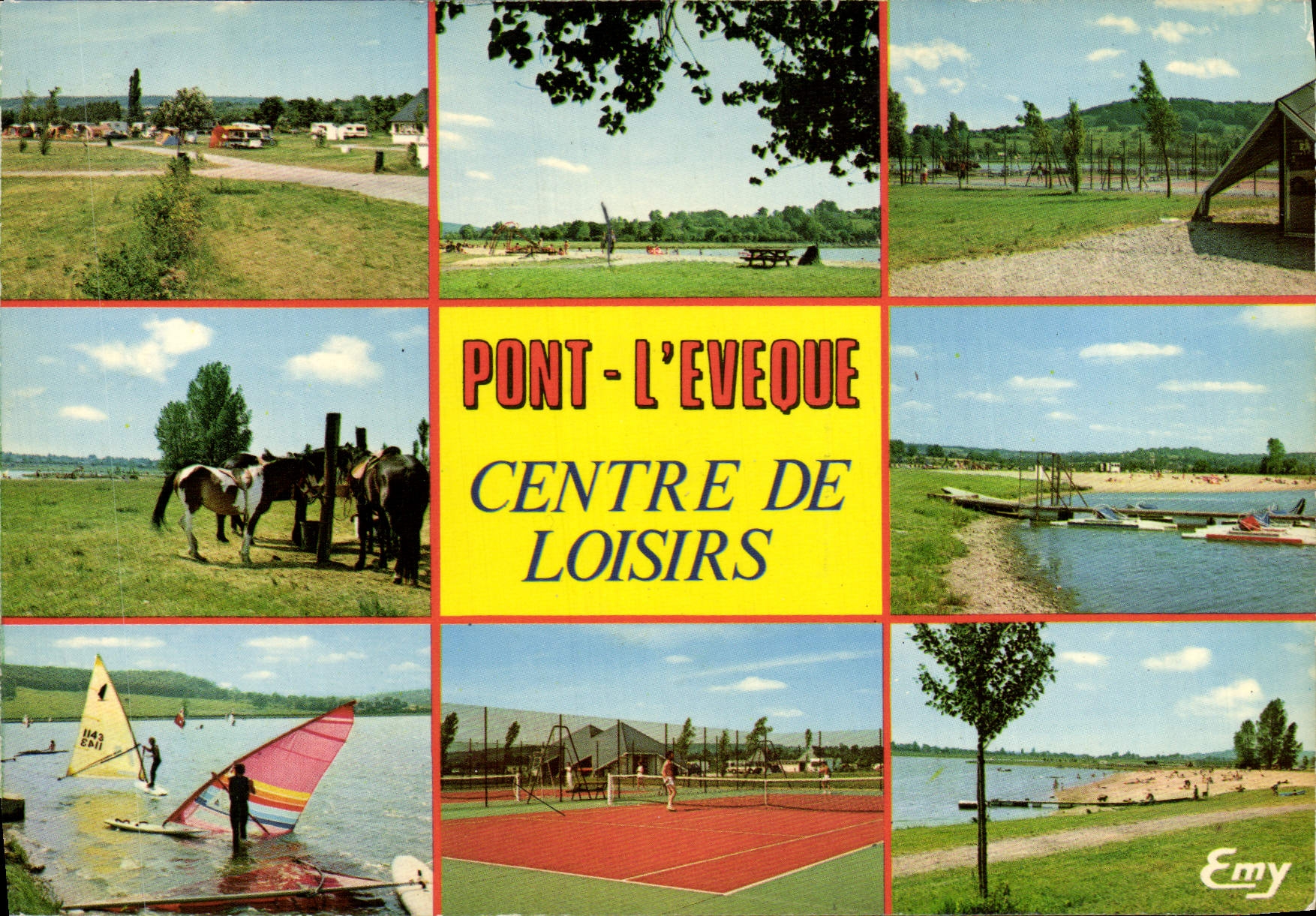 CPM Pont L'Eveque Le Centre de Loisirs Tennis Voile Equitation Planche a voile 