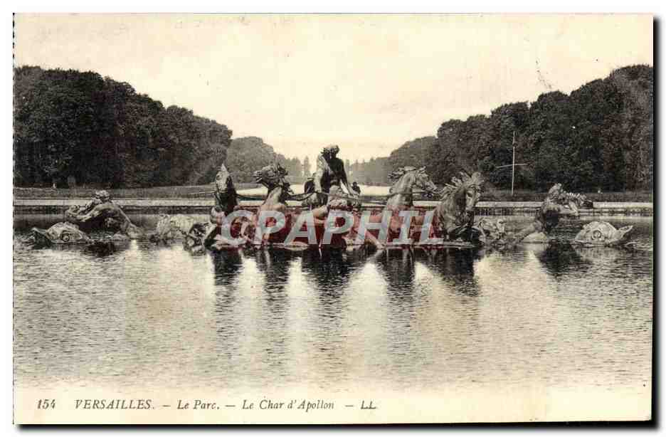 CPA Versailles Le Parc Le Char d'Apollon