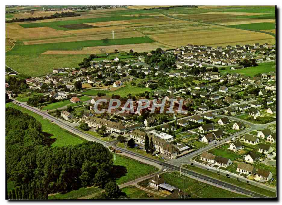 CPM Sannerville Vue Aerienne