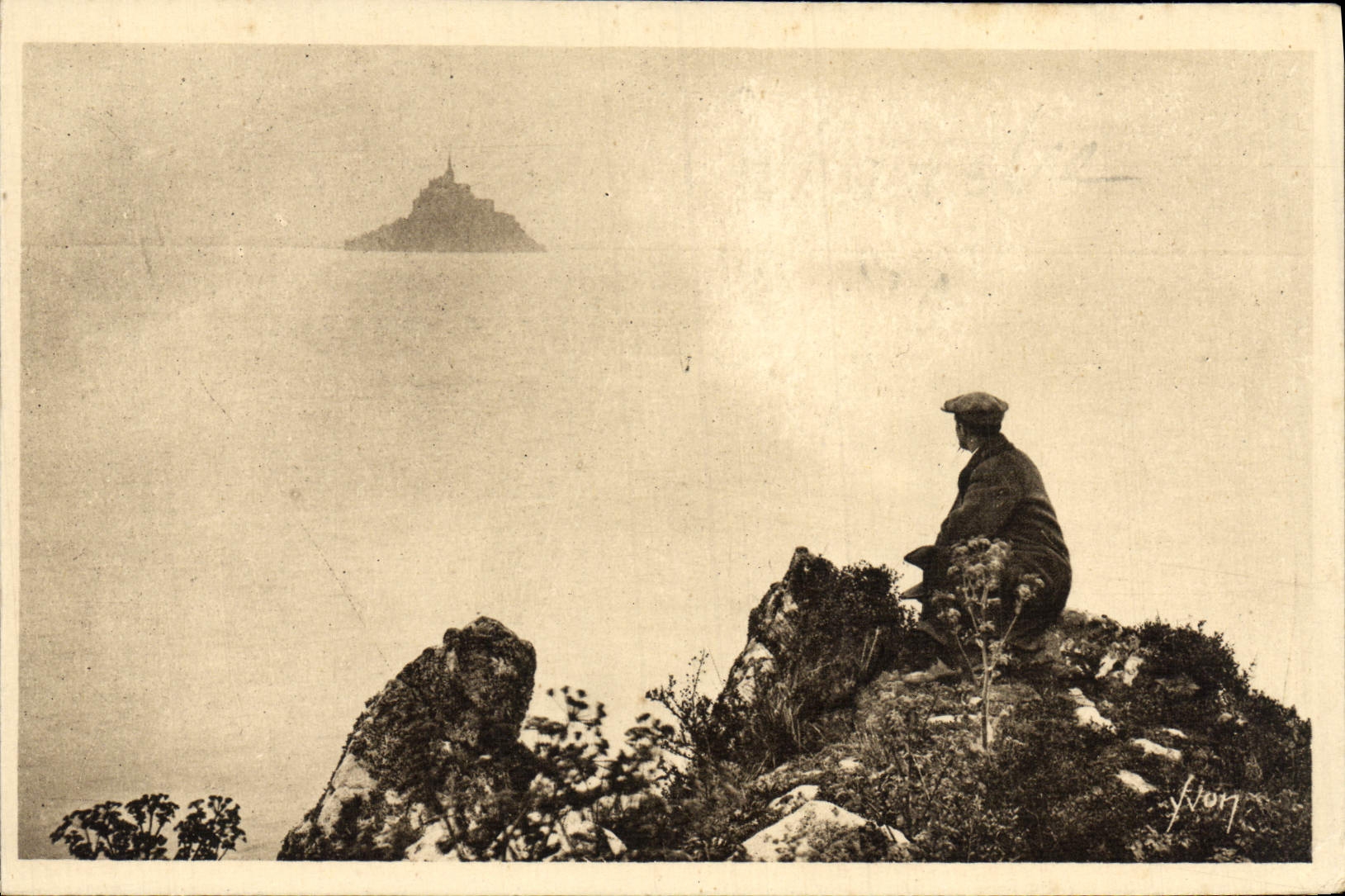 Le Mont-Saint-Michel — vu de l'îlot de Tombelaine — Yvon