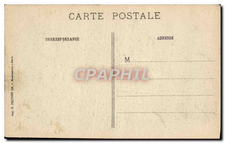CPA Rosieres L'Eglise apres le Bombardement Militaria — Verso
