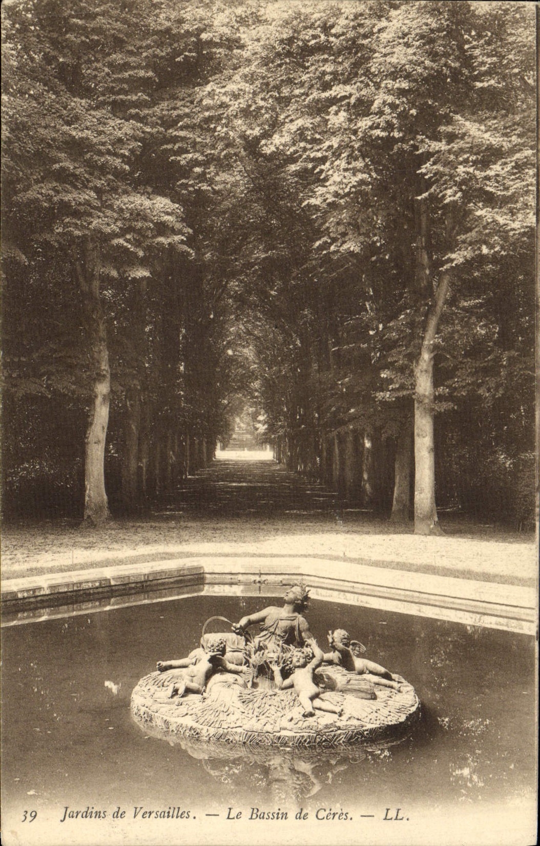 Jardins de Versailles — Le Bassin de Cérès — LL. n°39