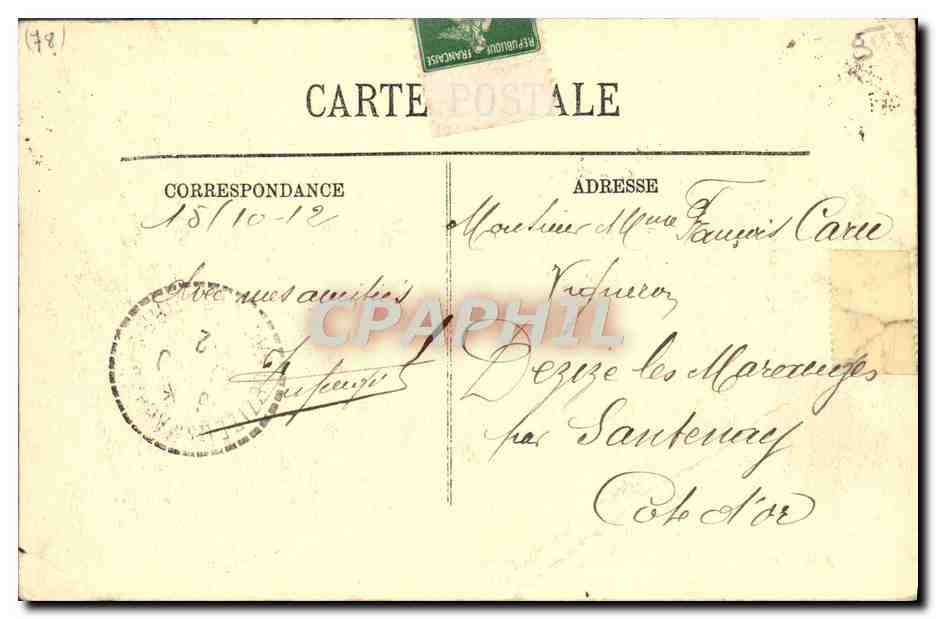 CPA Versailles La Colonnade de Mansart avec l'enlevement de Proserpine par Girardon — Reverso