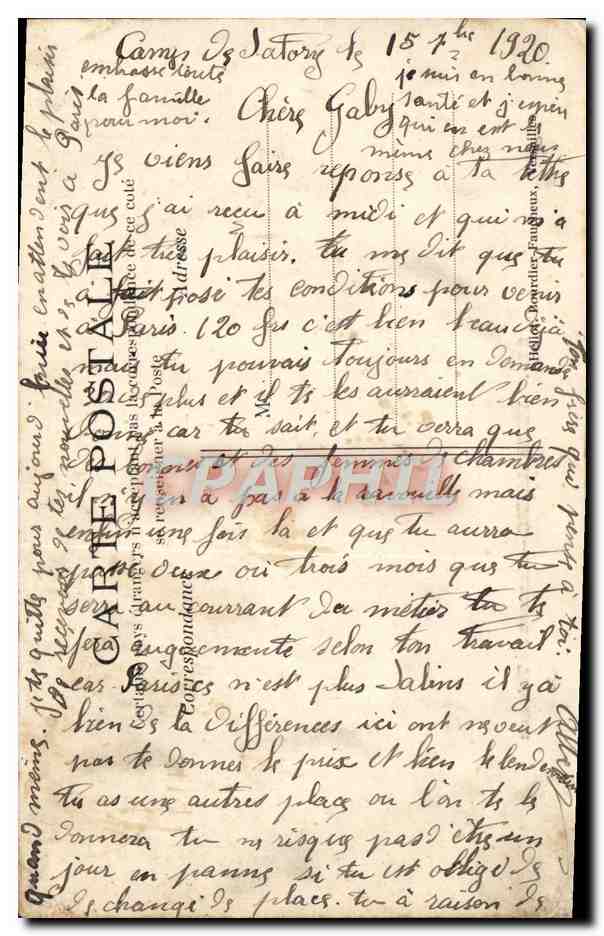 CPA Versailles Hameau du Trianon — Verso