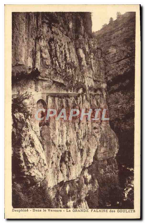 Dauphiné - Dans le Vercors - La GRANDE FALAISE des GOULETS