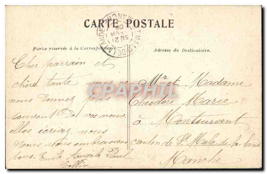 CPA Paris Saint Etienne Du Mont — Rückseite