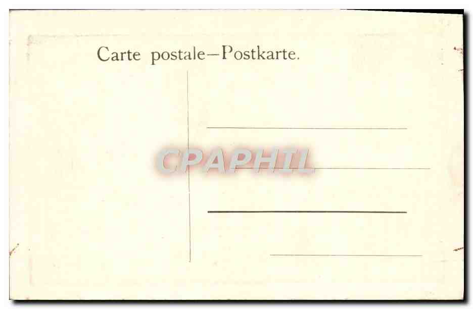 CPA A l'abreuvoir Debat Cheval — Verso