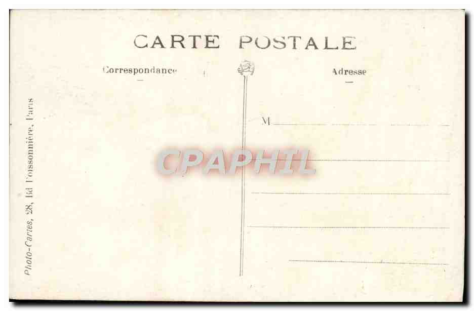 CPA Fantaisie Homme — Rückseite