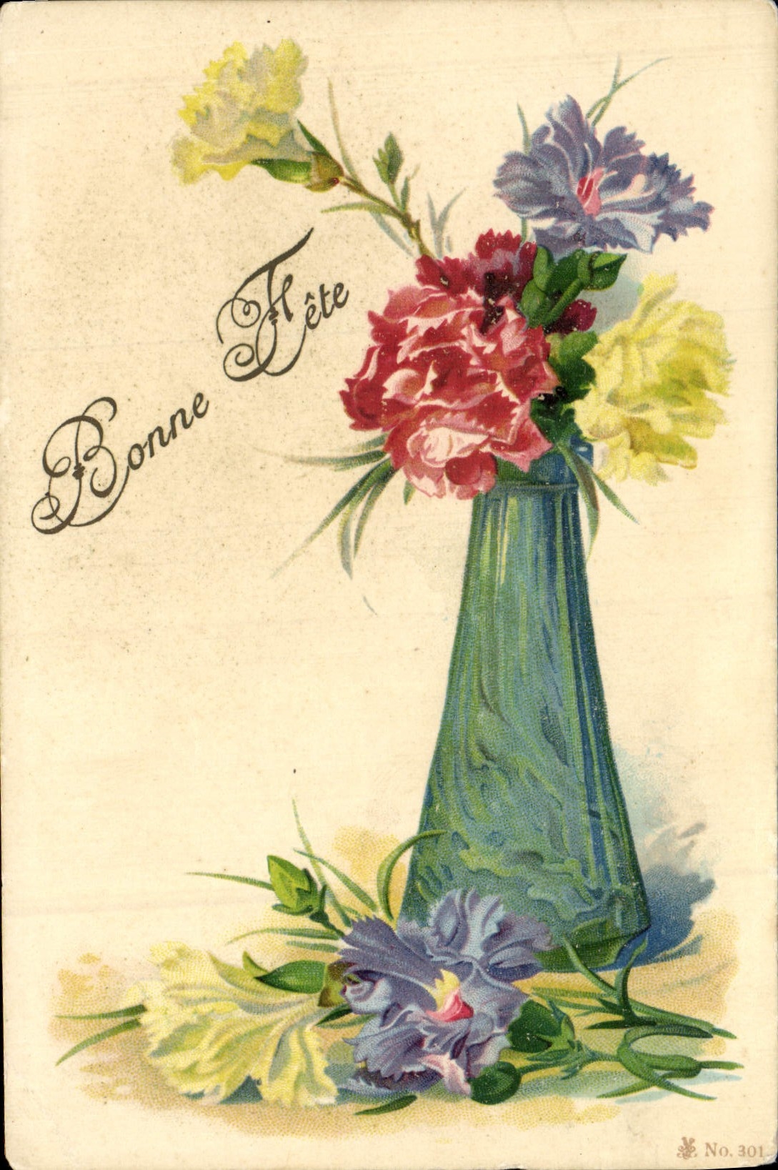 CPA Bonne Fete Fleurs