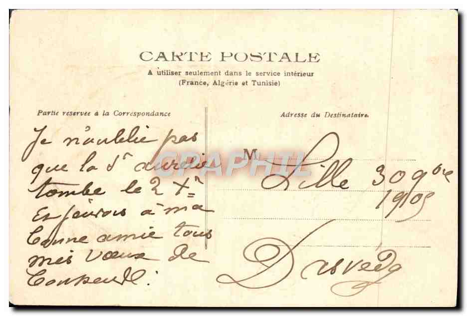 CPA Bonne Fete Fleurs — Verso