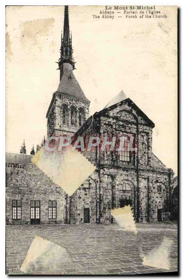 Le Mont Saint-Michel — Portail de l'Église — CPAPHIL