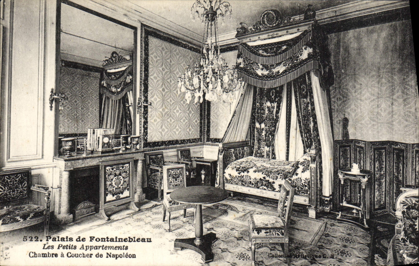 Palacio de Fontainebleau — Los Pequeños Apartamentos — Habitación de Napoleón — Colección Séptiques, n° 522