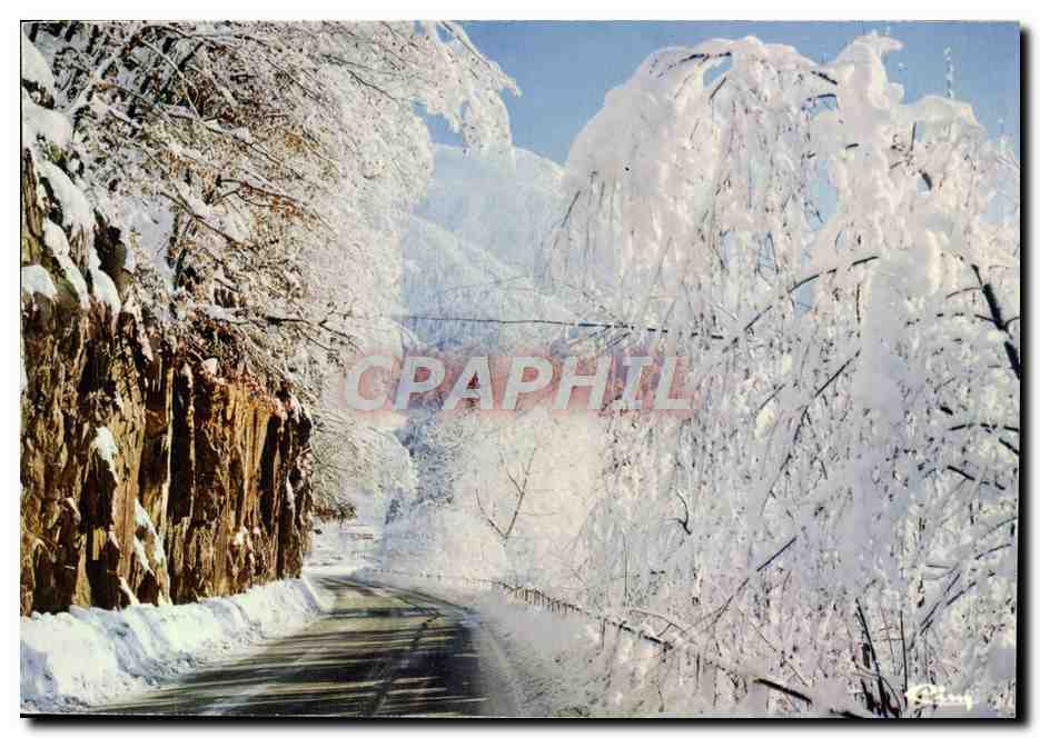 CPM Neige Et Soleil En Hiver La Route De Montagne