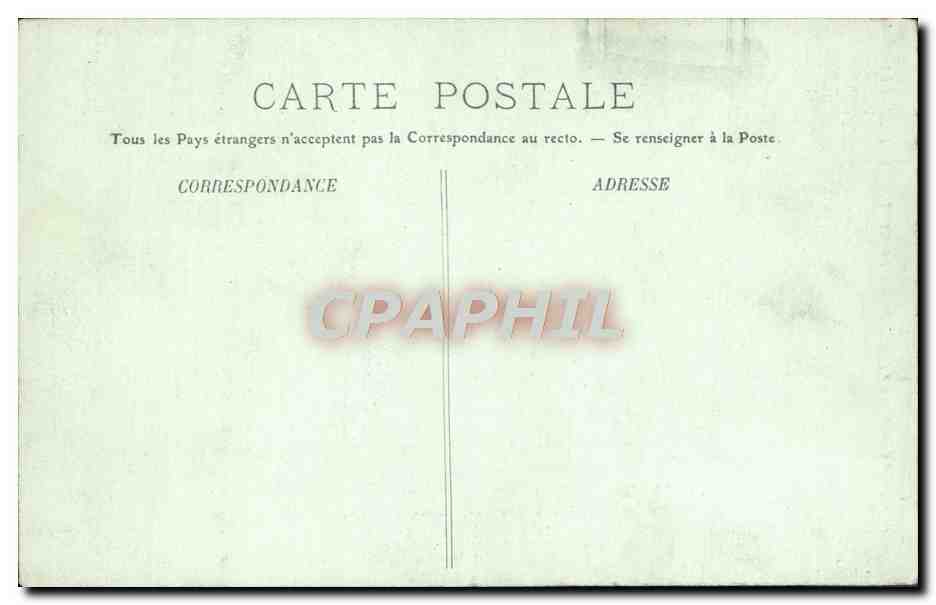 CPA Versailles Le Grand Trianon La chambre A Coucher de Reine d'Angleterre Une console — Verso