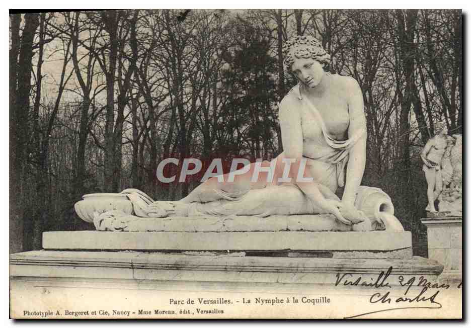CPA Parc De Versailles La Nymphe a La Coquille