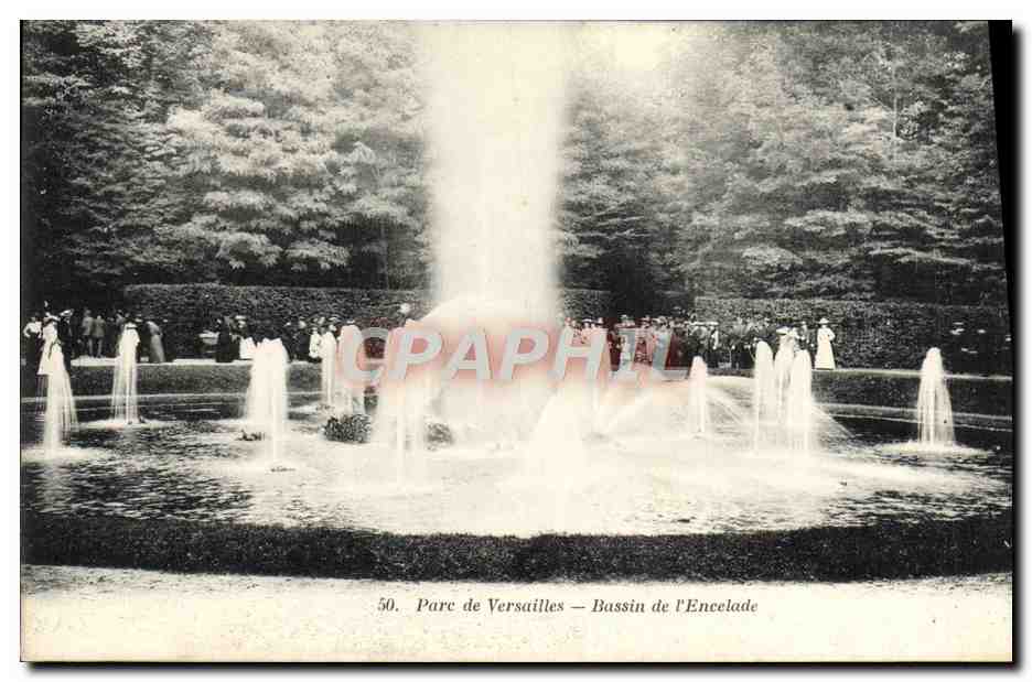 Parc de Versailles — Bassin de l'Encelade — A. Bourdier, imp.-édit. Versailles