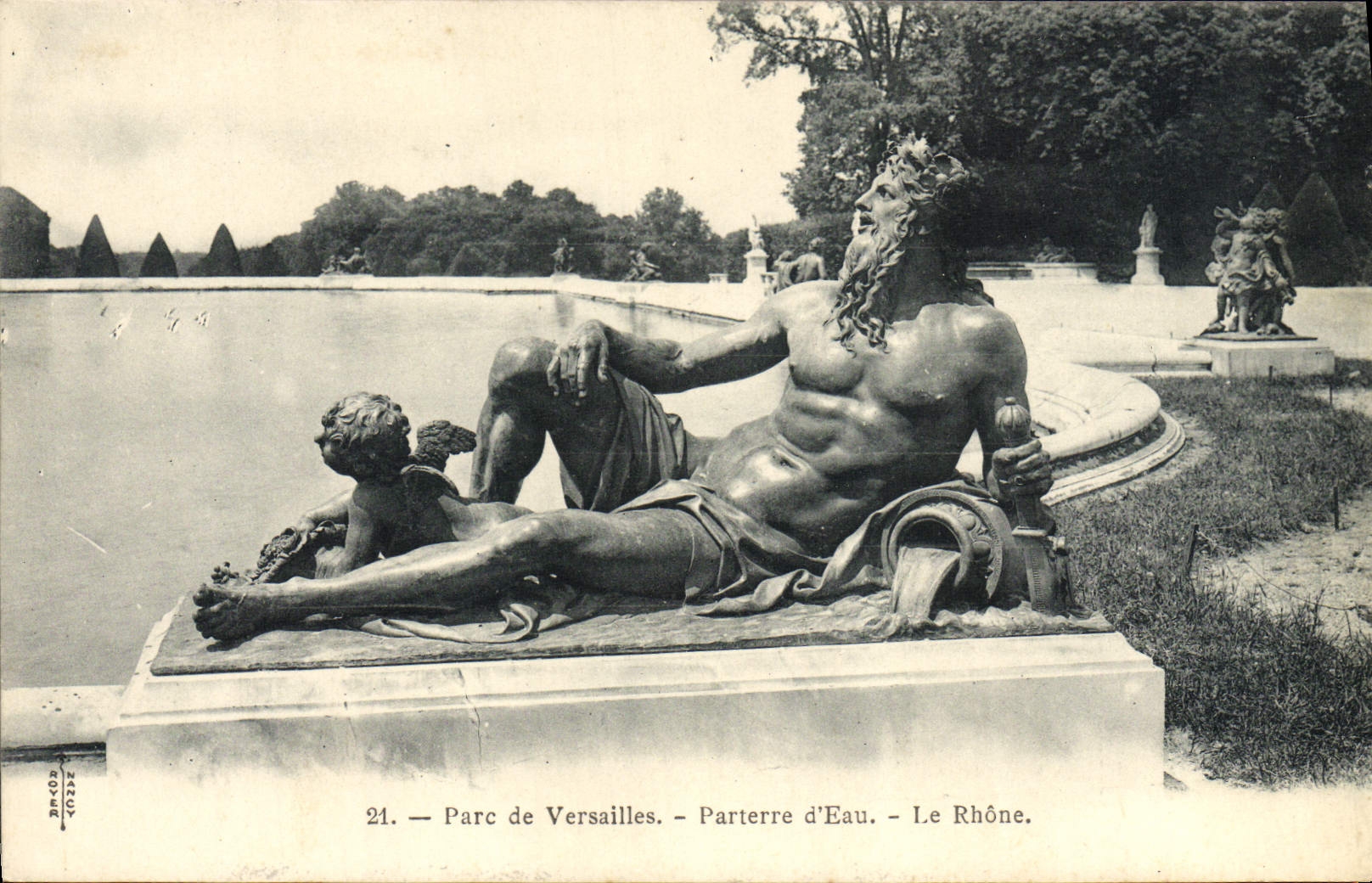 CPA Parc De Versailles Parterre d'Eau Le Rhone