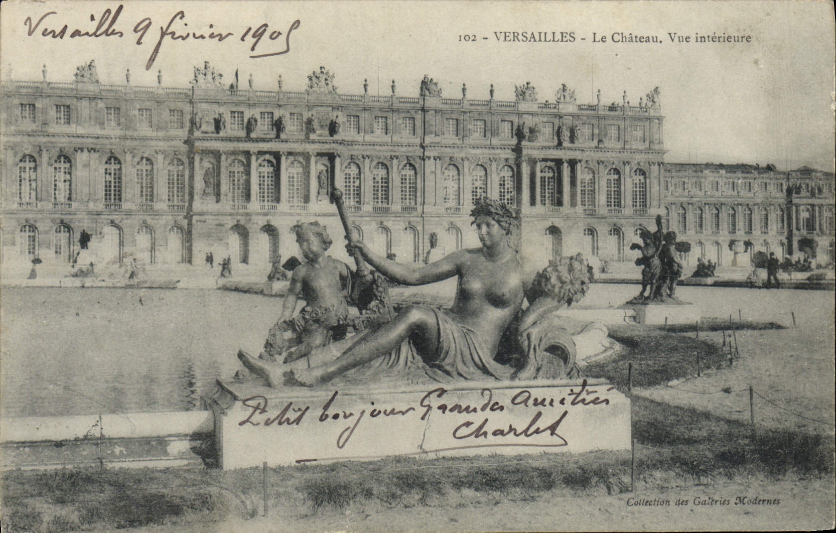 CPA Versailles Le Chateau Vue Interieure