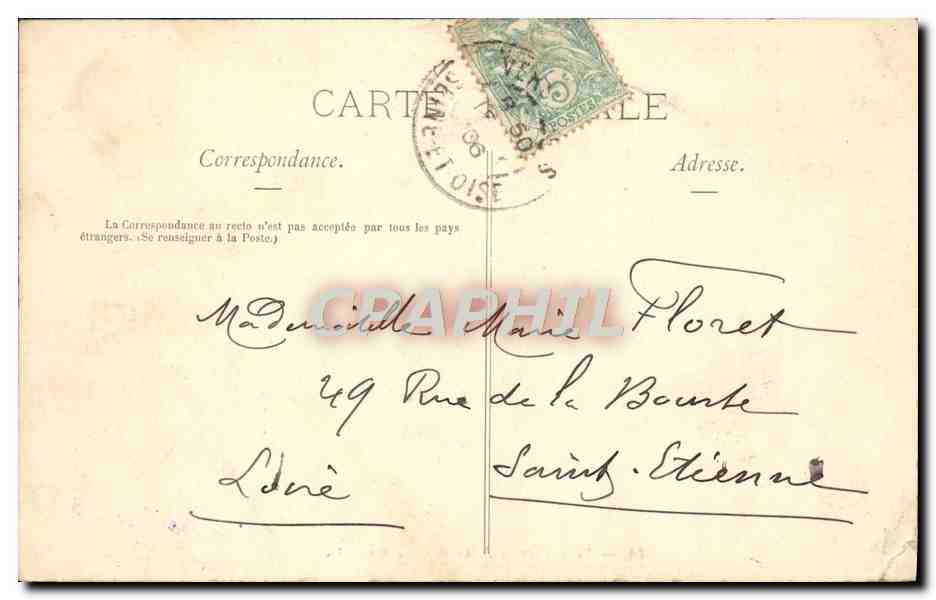 CPA Versailles Allee Des Marmousets — Verso