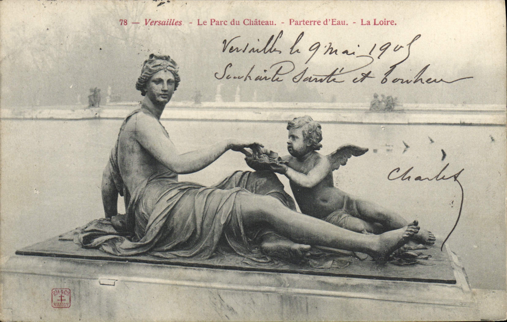 CPA Versailles Le Parc du Chateau Parterre d'Eau La Loire