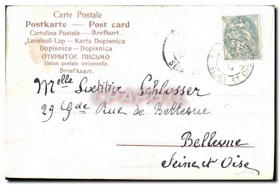 CPA Fantaisie — Rückseite