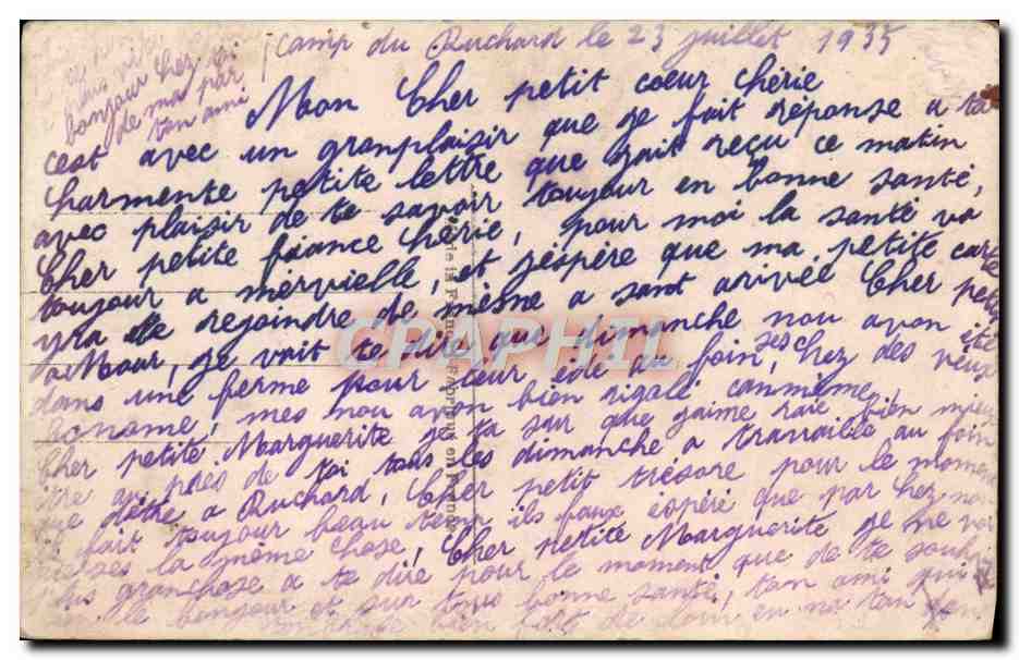 CPA Fantaisie Femme — Rückseite