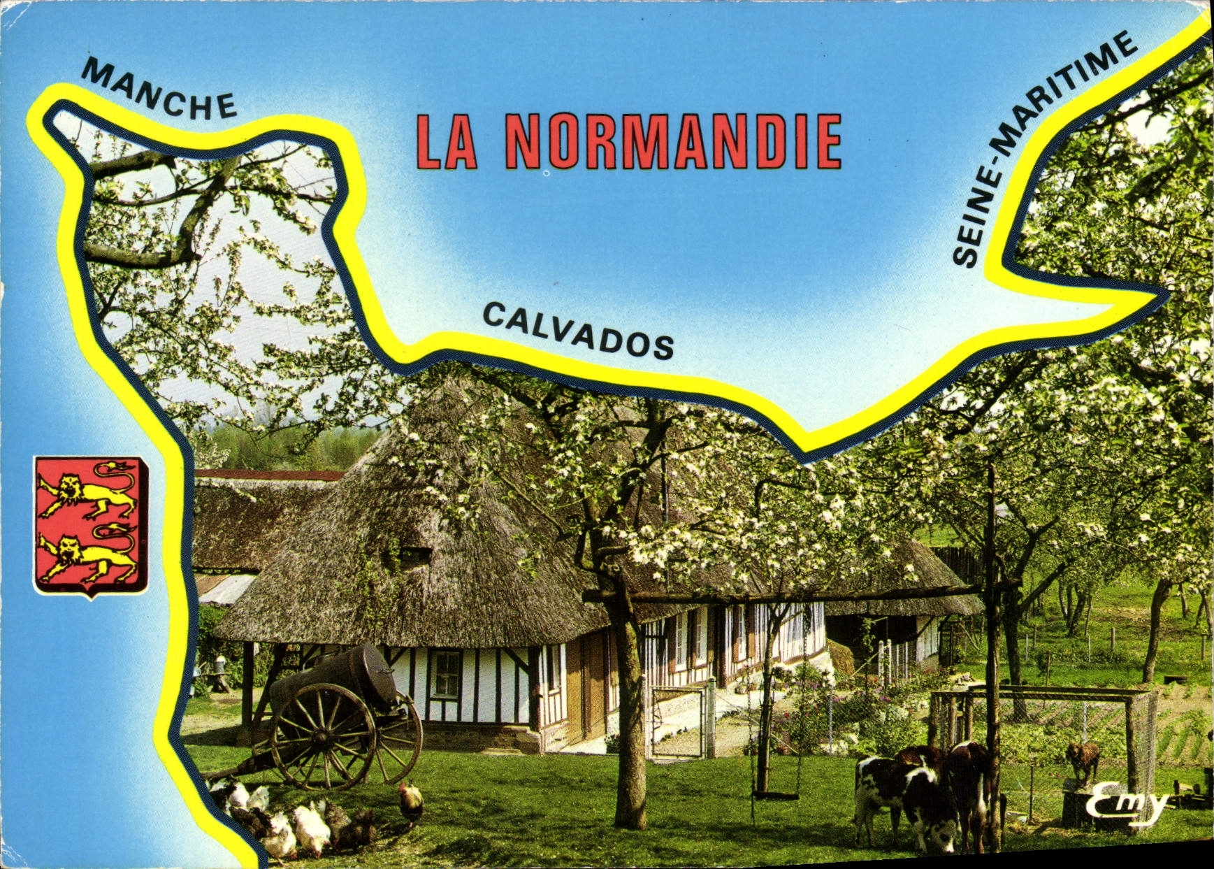 CPM La Normandie Calvados Lion