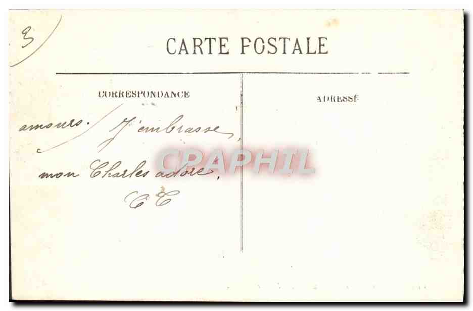 CPM Versailles Le Chateau La Facade — Verso