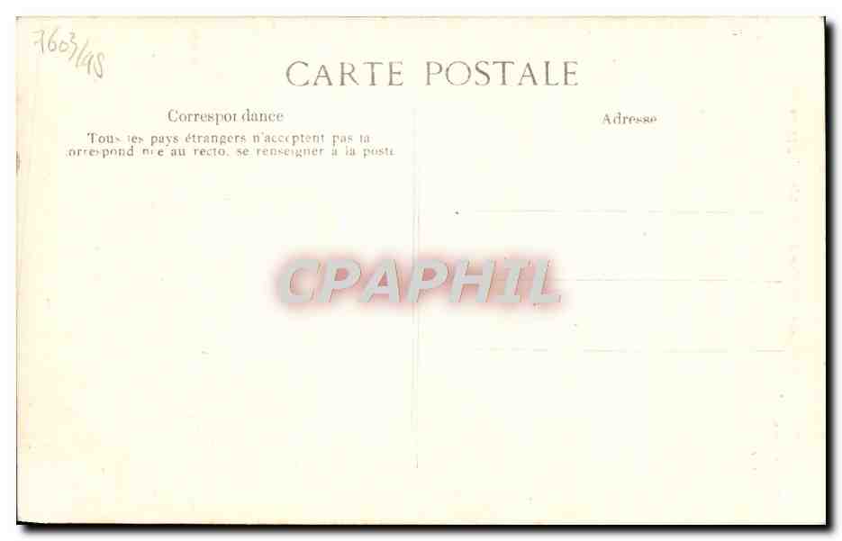 Sur la Côte Normande - Type de Pêcheur — L. J. — n° 349 — Verso