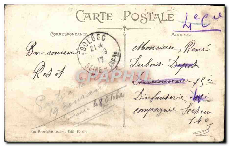 CPa La Normande Un Vieux Loup De Mer Marin  — Rückseite
