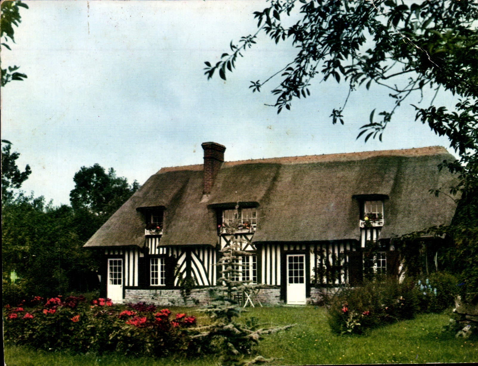 CPM La Normandie Maison Normande au toit de chaume