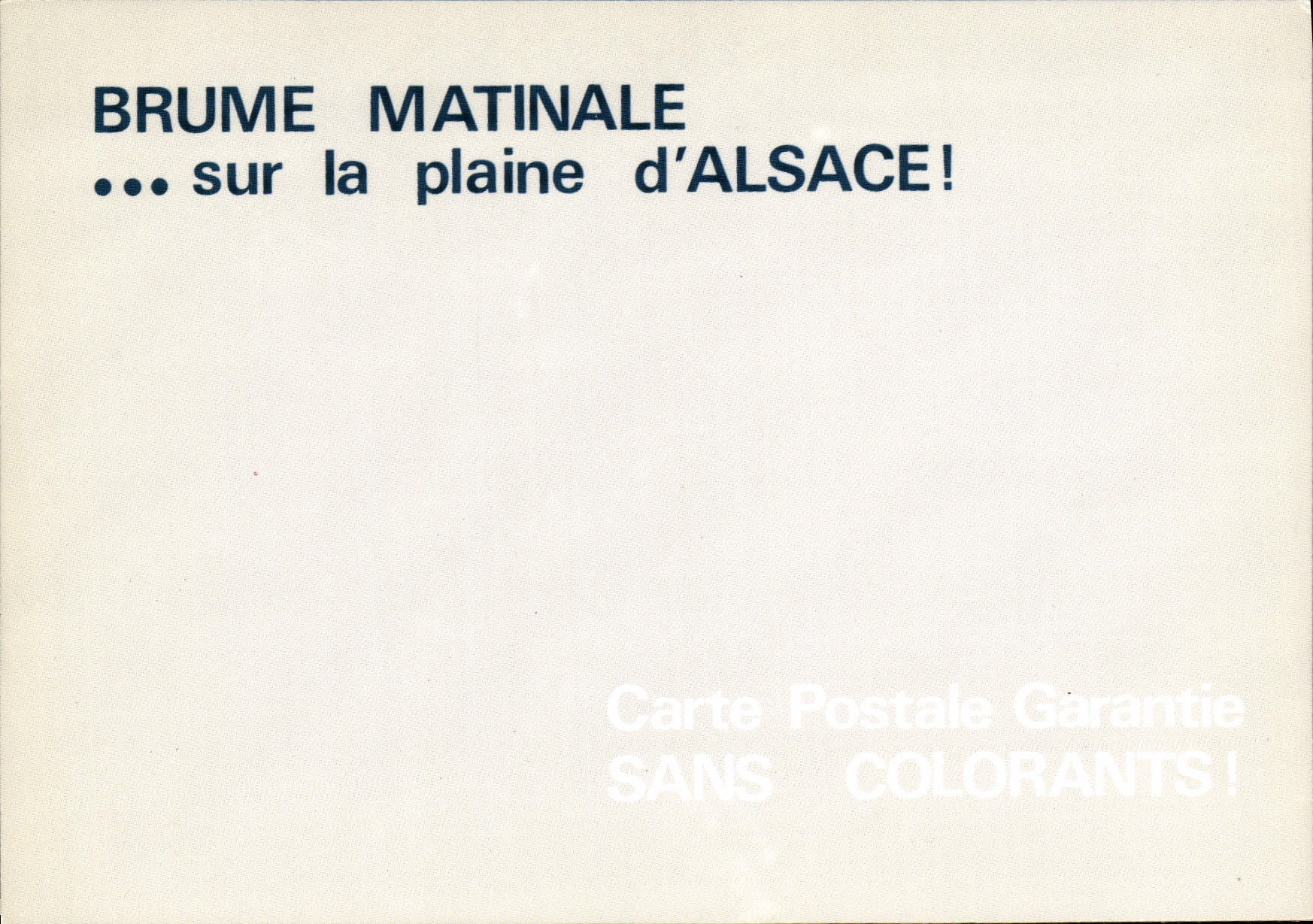Brume matinale — sur la plaine d'Alsace — Images de France