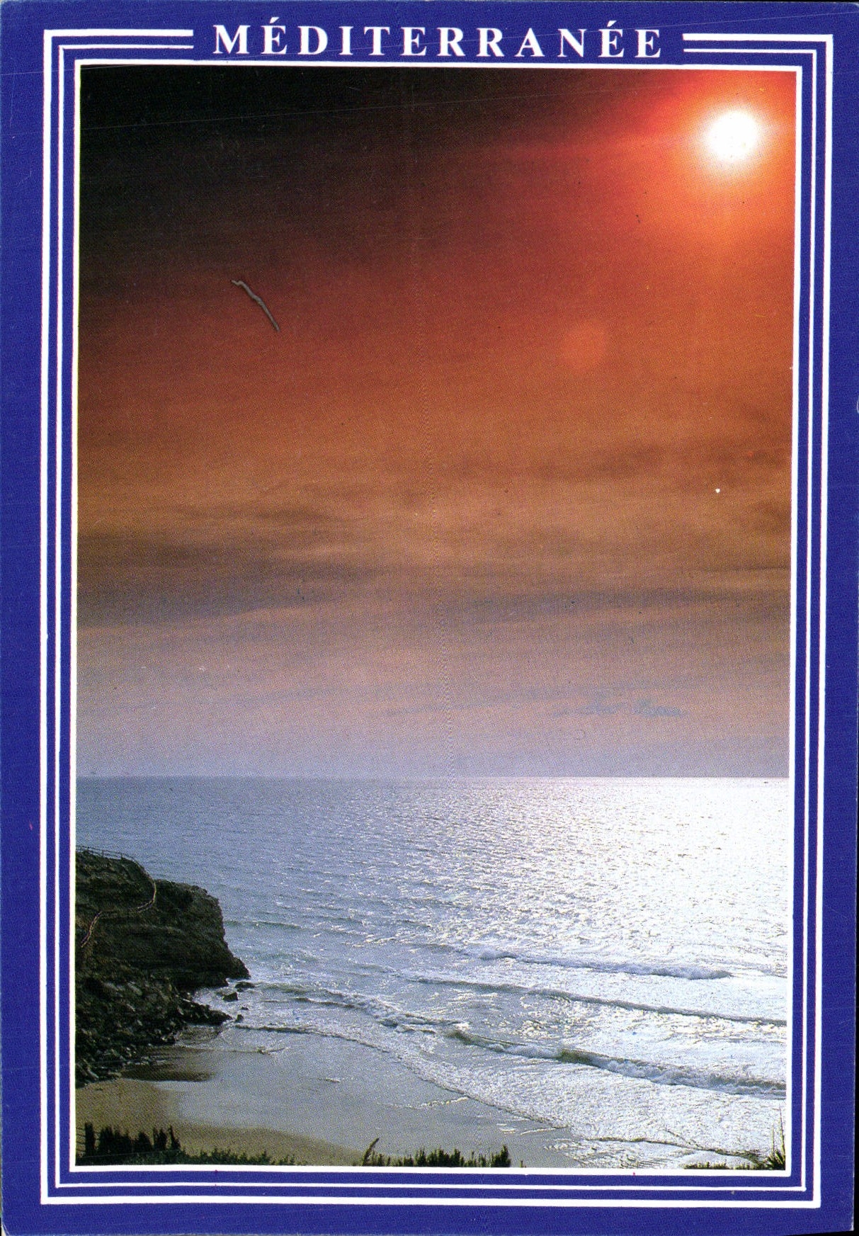 Coucher de soleil sur la Méditerranée — Éditions DING - N° 3217 E