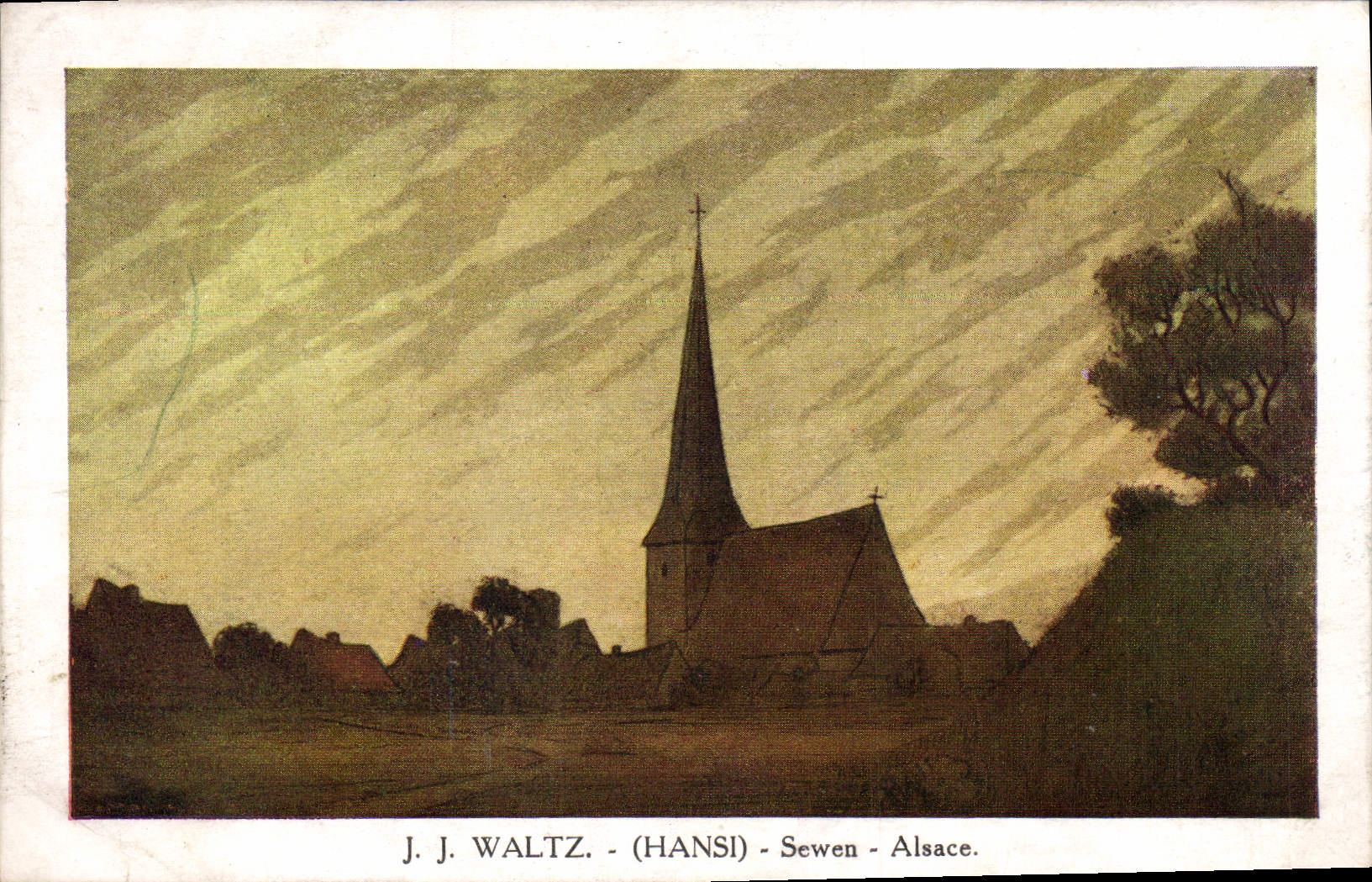 CPM Waltz Sewen Alsace Illustrateur Hansi 