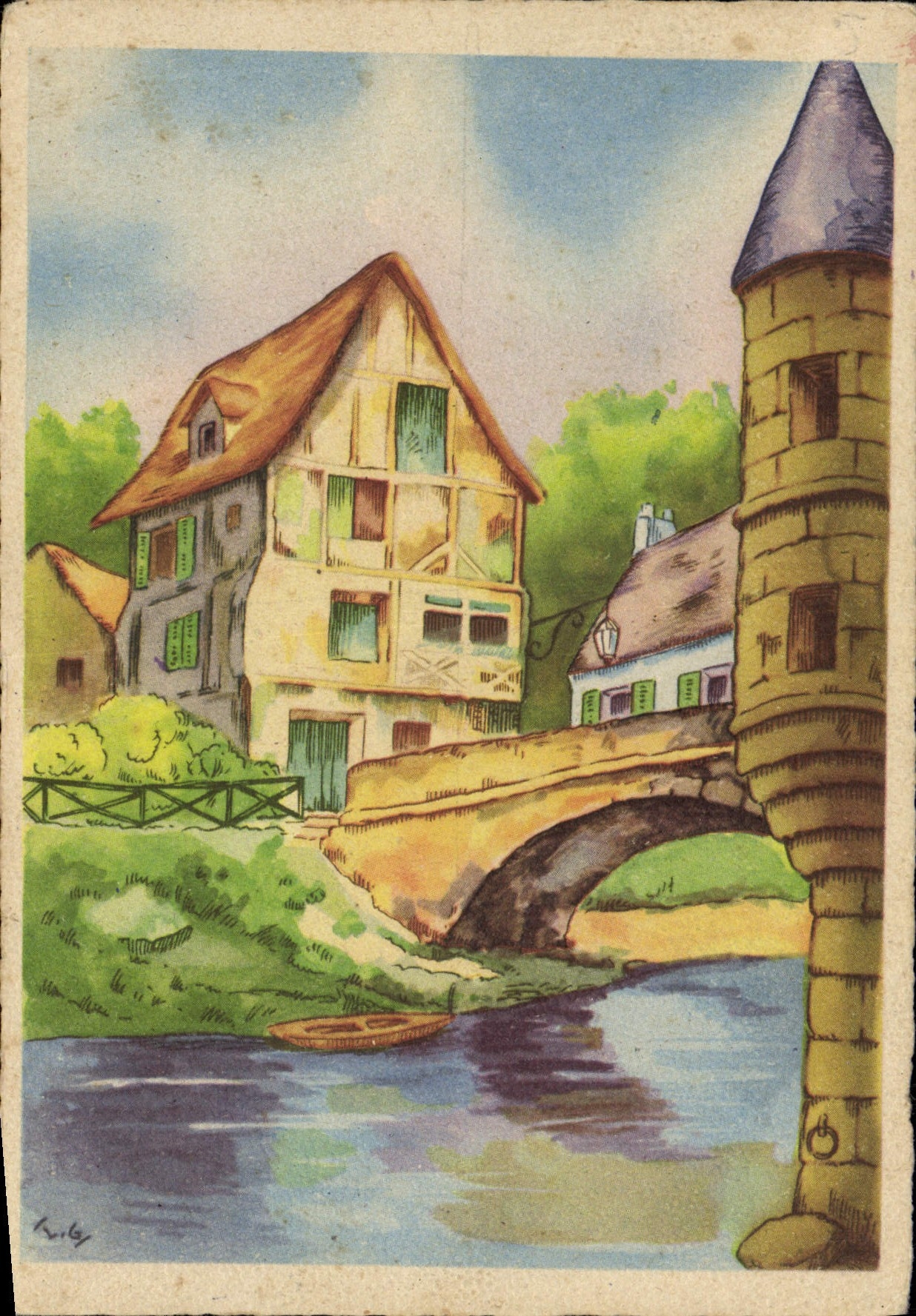 CPM Maison Pont