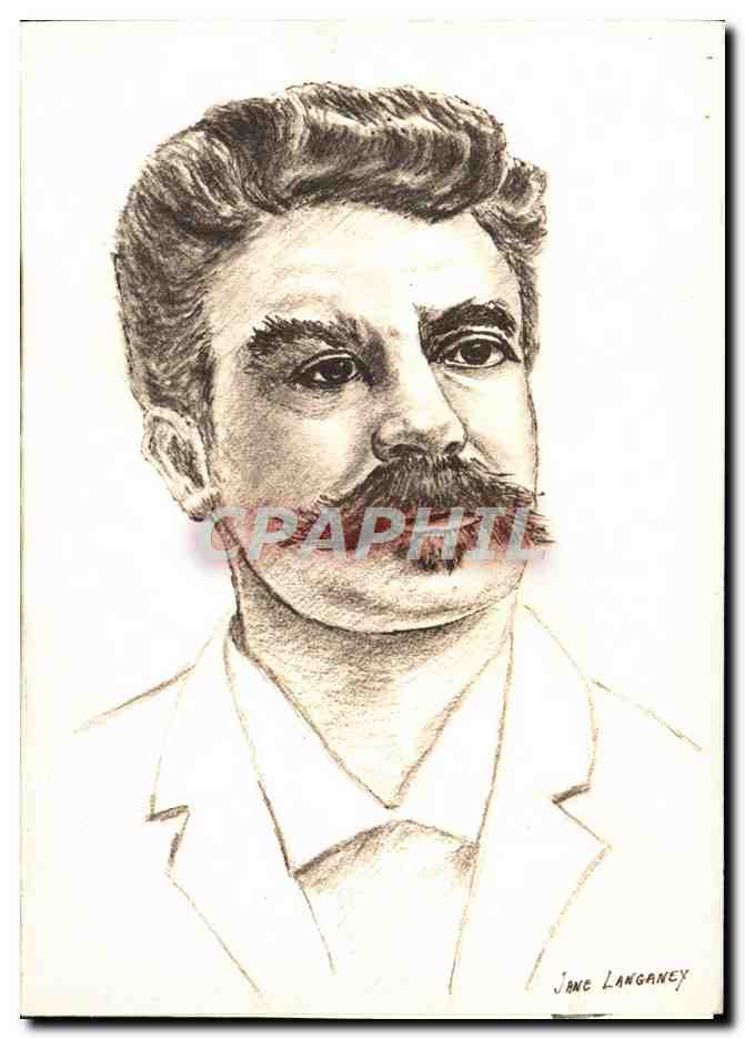 CPM Guy de Maupassant par Jane Langaney 