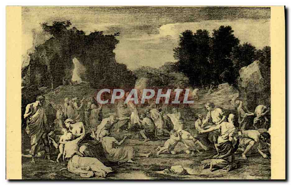 Les Israélites recueillant la manne dans le désert — POUSSIN (Nicolas) — éditeur Fernand Nathan, Paris, n° 171