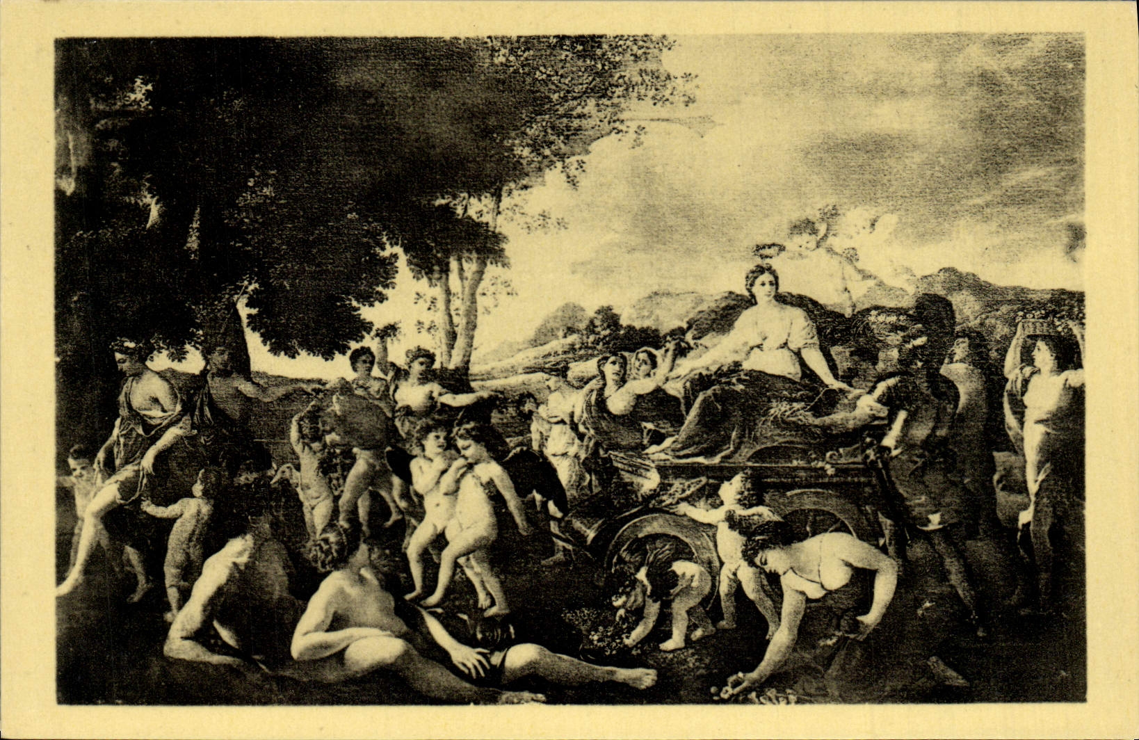 CPA Poussin Le Triomphe De Flore Paris Musee Du louvre