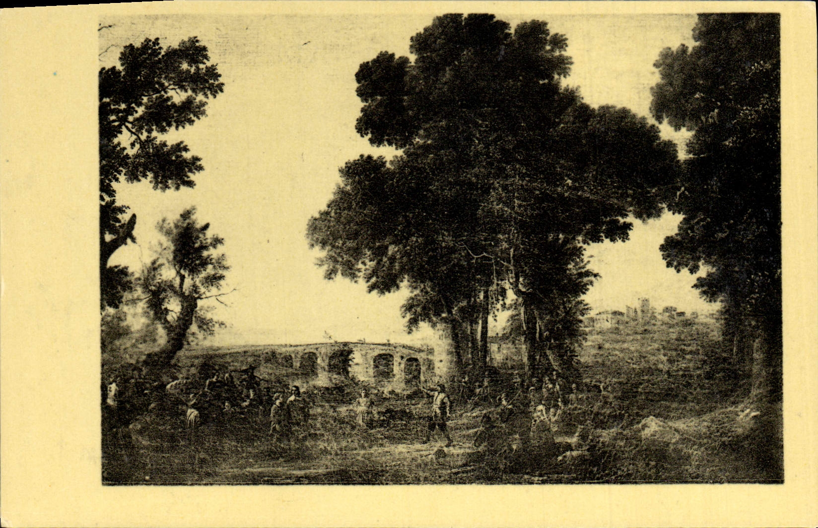 CPA Claude Lorrain La Fete Villageoise ou La Danse de Village Paris Musee Du louvre
