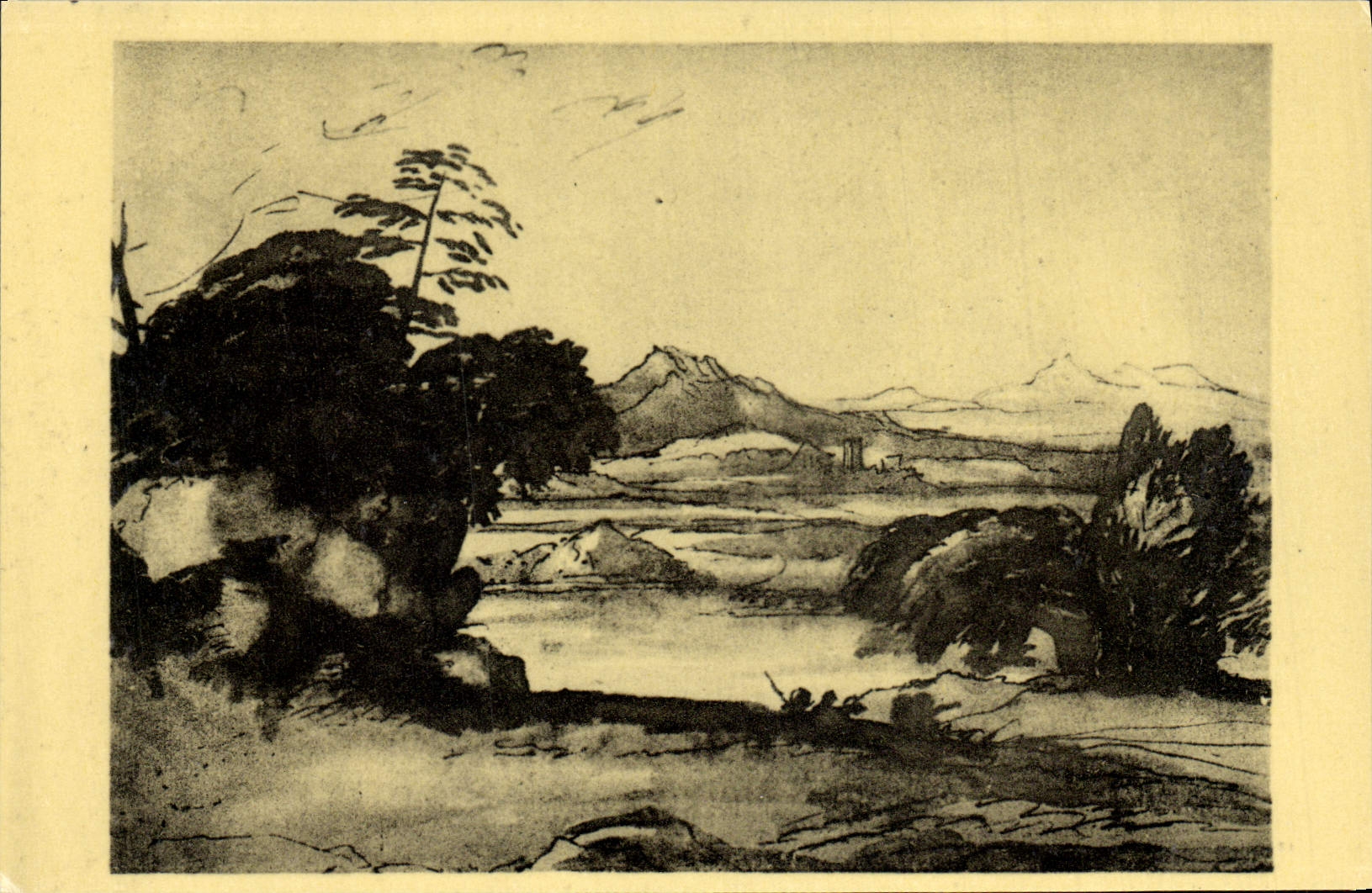 CPA Claude Lorrain Paysage de la Campagne Londres British Museum