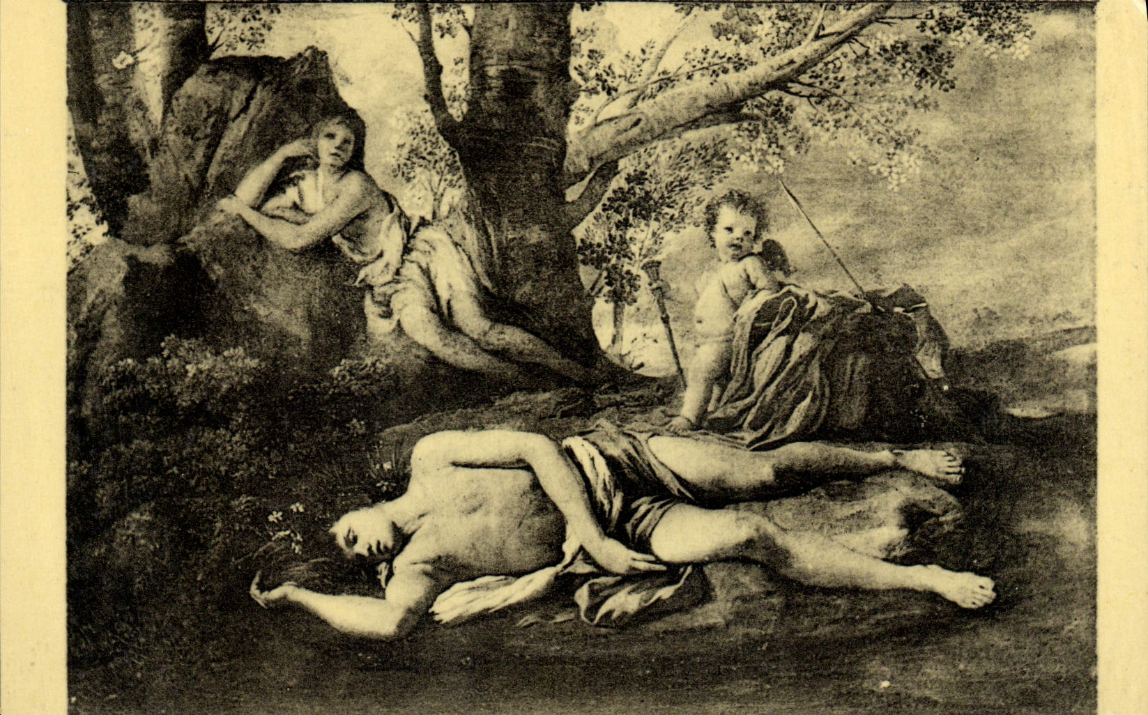 CPA Poussin Echo Et Narcisse ou la Mort de Narcisse Paris Musee Du Louvre
