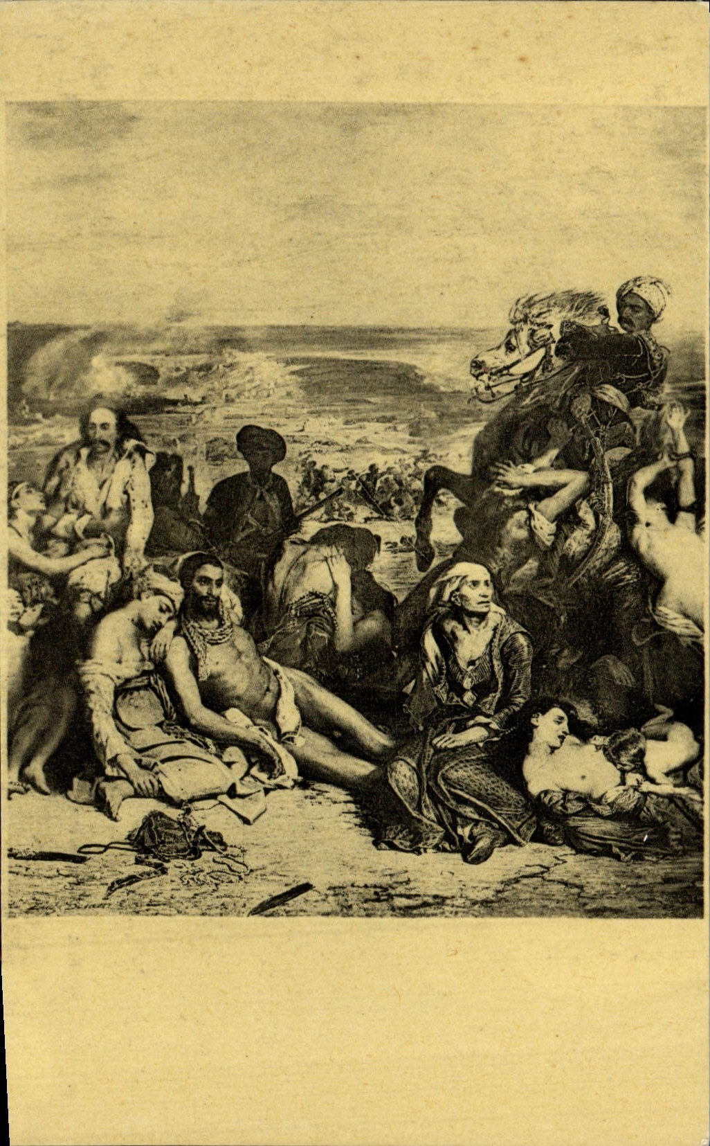 CPA Delacroix Scenes Des Massacres de Scio Paris Musee Du Louvre