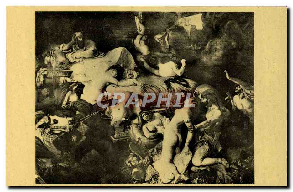 CPA Delacroix La mort de Sardanapale Paris Musee Du Louvre