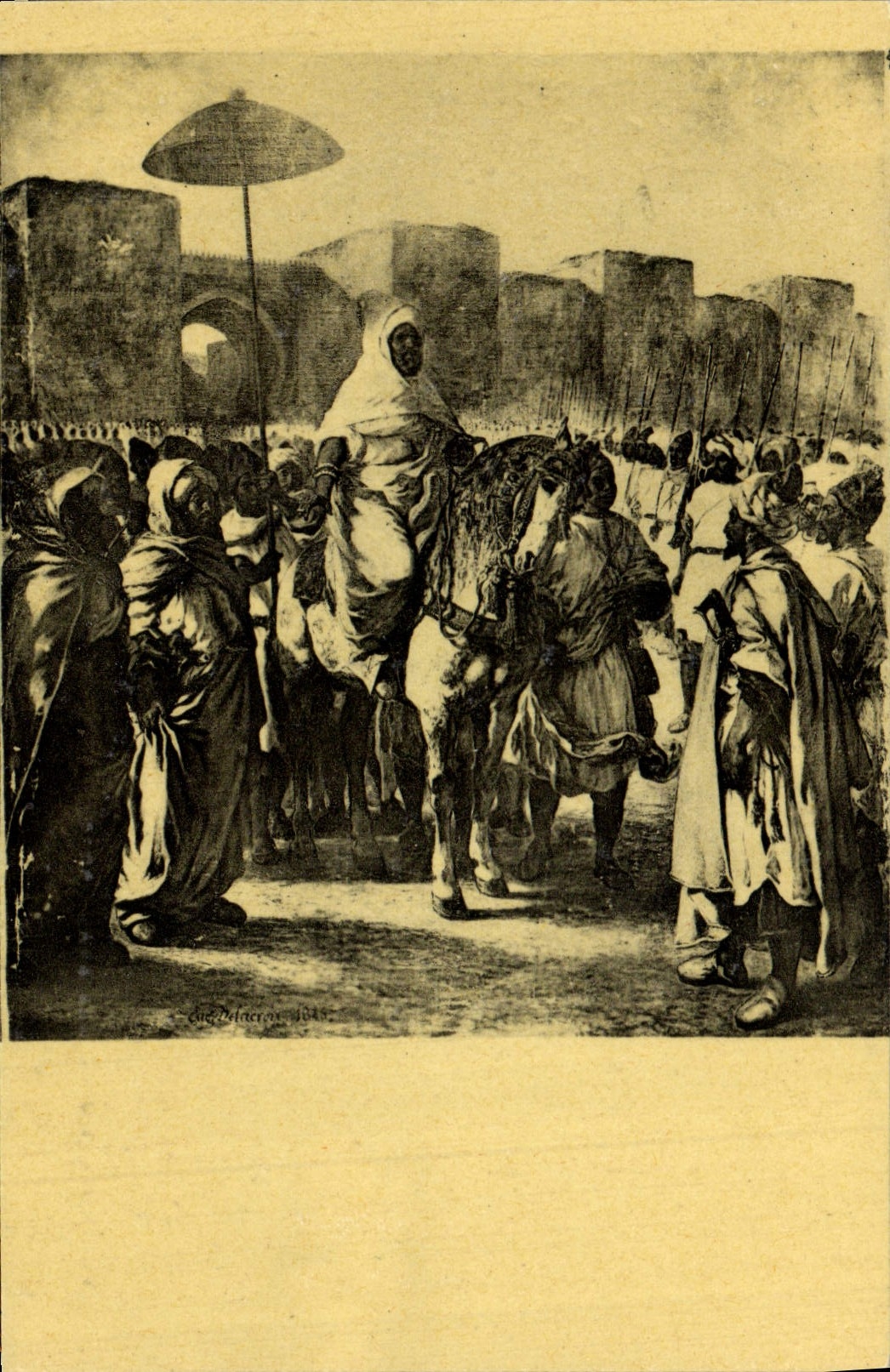 CPA Delacroix Mouley Abd er Rahman sultan du Maroc Paris Musee Du Louvre